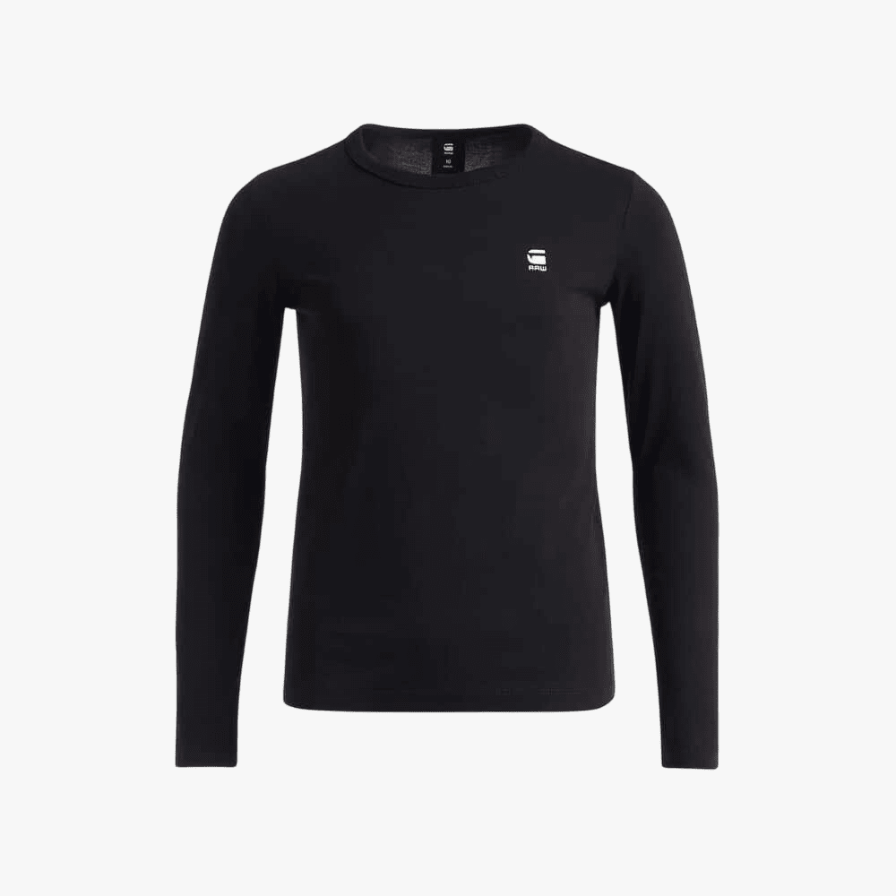 G Star Mens Crew Long Sleeve Tee Black | G Star