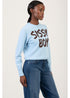 Sissy Boy Womens Play It Cool Knit Sweater Blue Brown | Sissy Boy