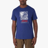 Jeep Mens Fashion Graphic Short Sleeve Tee Lazuli Blue | Jeep