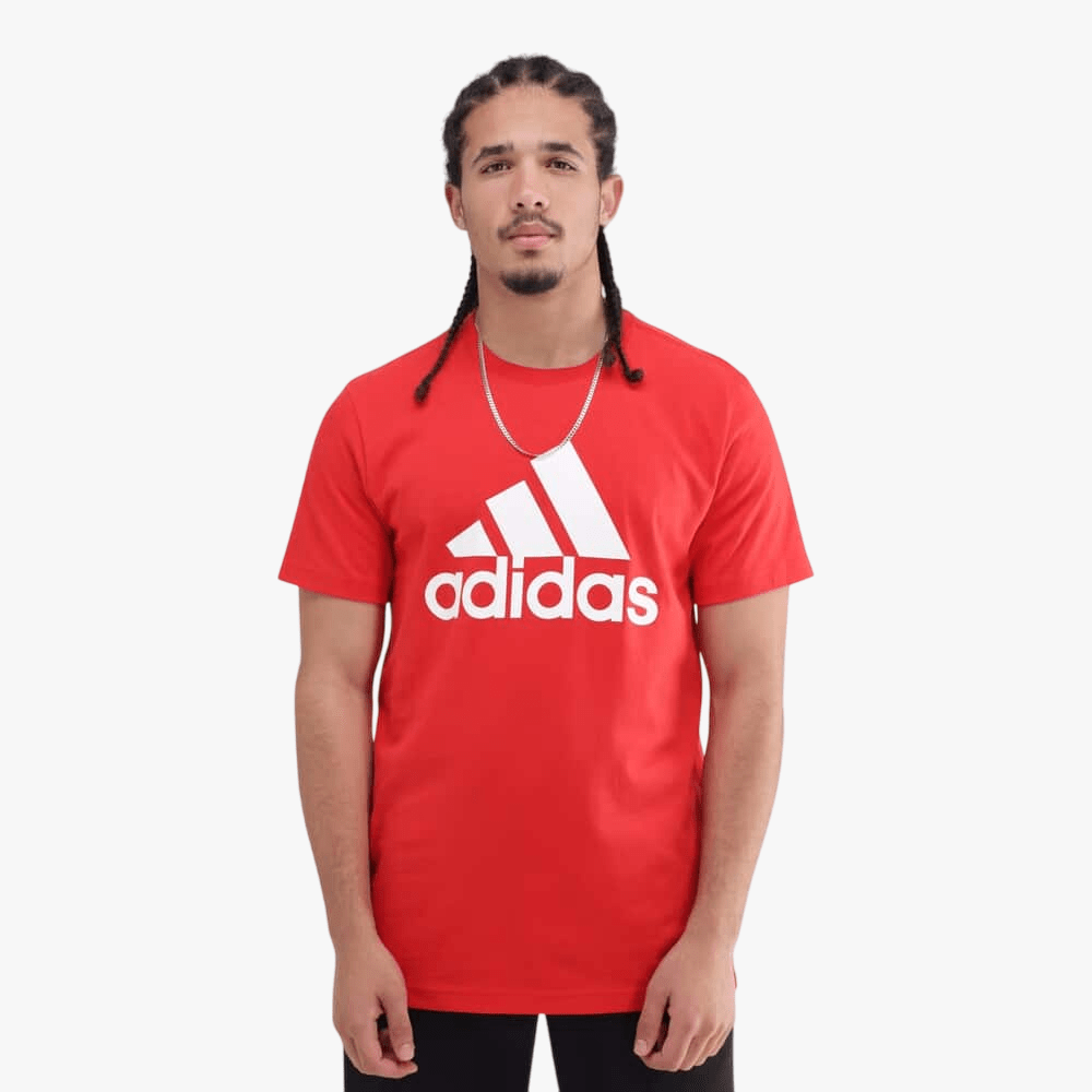 Adidas Mens Bl Sj Short Sleeve Tee Better Scarlet Red | Adidas
