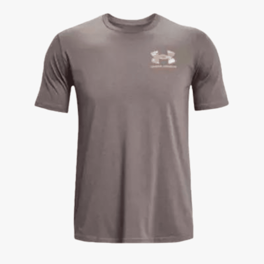 Under Armour Mens Abc Camo Fill Wordmark Short Sleeve Tee 176 Brown | Under Armour