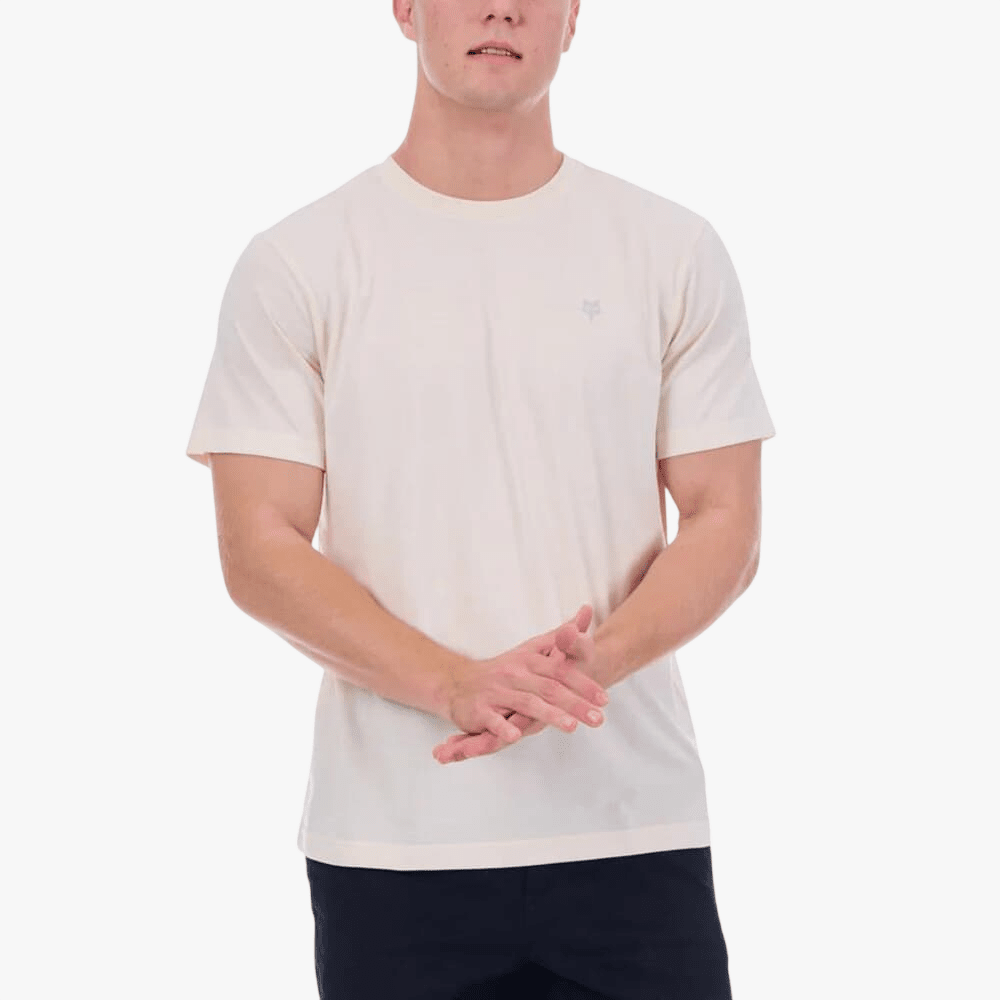 Fox Mens Axion Short Sleeve Tee White Dune | Fox