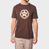 Jeep Mens Core Logo Star Short Sleeve Tee Brown | Jeep