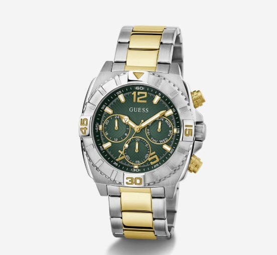 Guess Mens 2 Tone Silver Watch | Guess