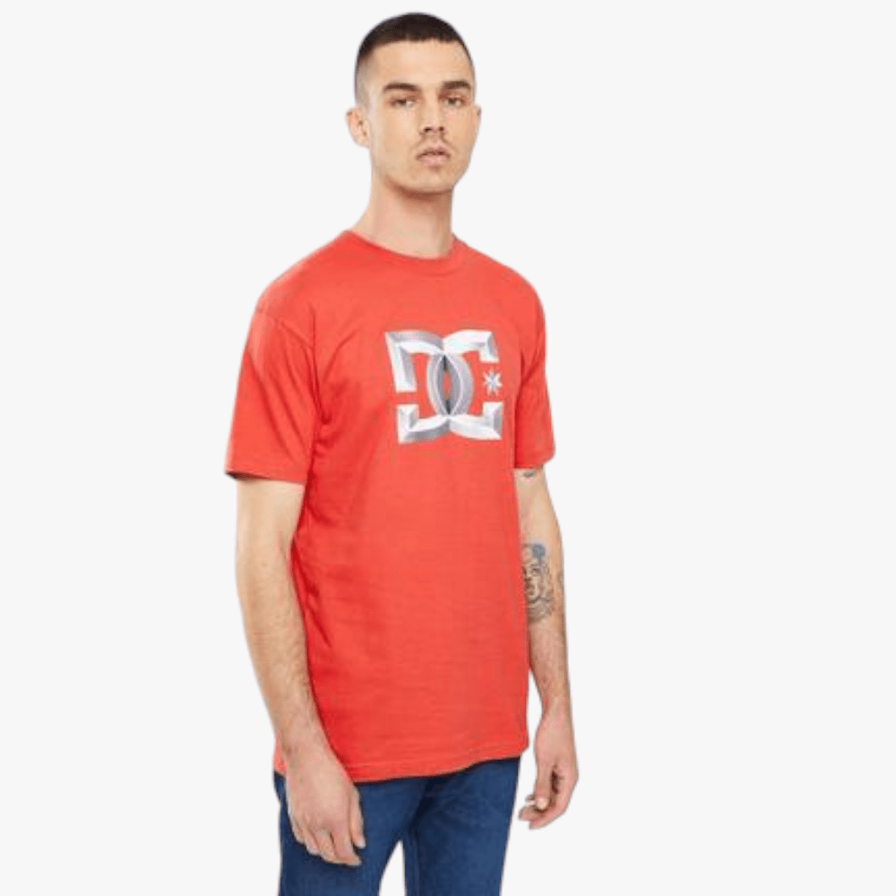 Dc Mens Bevelled Tss Short Sleeve Tee Molten Lava | DC