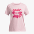 Under Armour Girls Bubble Wordmark Short Sleeve Tee 647 Pink | Under Armour