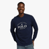 Polo Mens Long Sleeve Heritage Printed Sweater Navy Polo