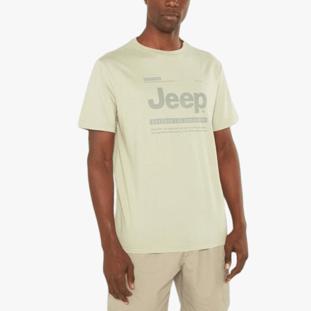 Jeep Mens Logo Icon Short Sleeve Tee Sea Foam | Jeep