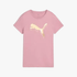 Puma Womens Ess Metallic Short Sleeve Tee Poised Pink | Puma