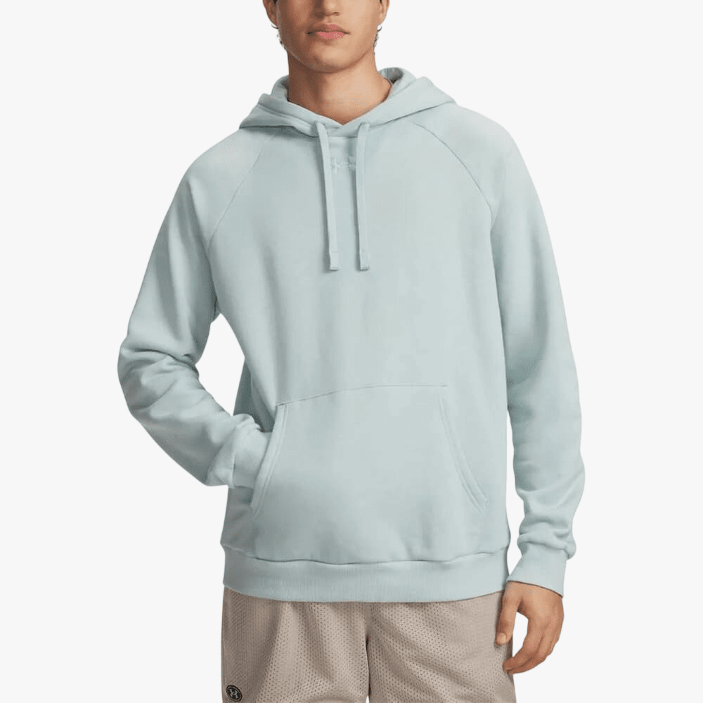 Under Armour Mens Rival Fleece Hoodie 477 Enamel | Under Armour