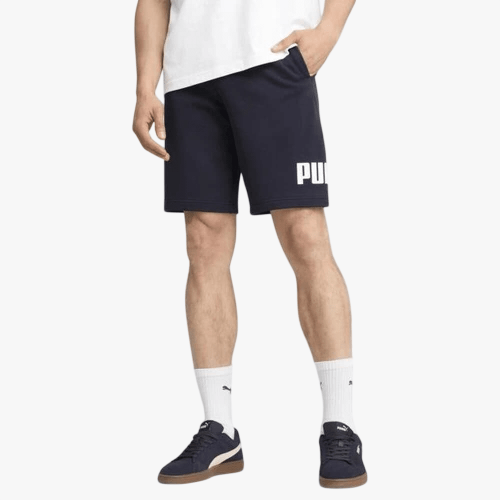 Puma Mens Ess Big Logo No 1 10" Shorts New Navy | Puma