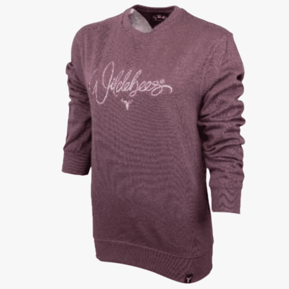 Wildebees Womens Tri Colour Sweater Mauve Mel | Wildebees