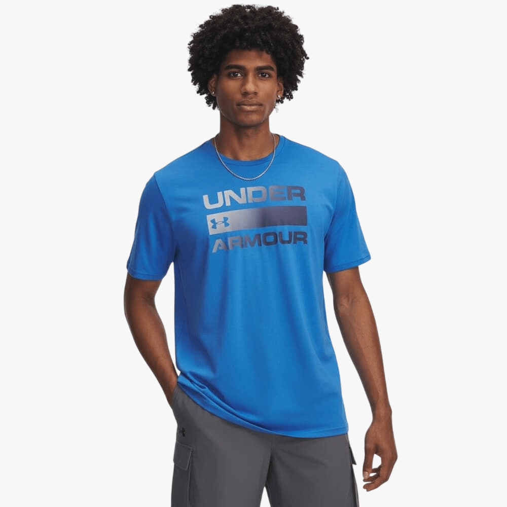 Under Armour Mens Team Issue Wordmark Short Sleeve Tee 402 Blue | Under Armour