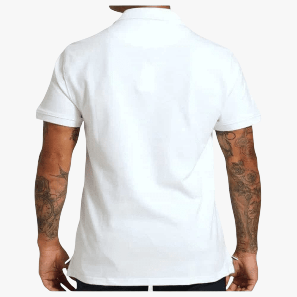 Polo Mens Stretch Pique Short Sleeve Golfer White | Polo