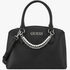 Guess Jeanine Satchel Handbag Black | Guess