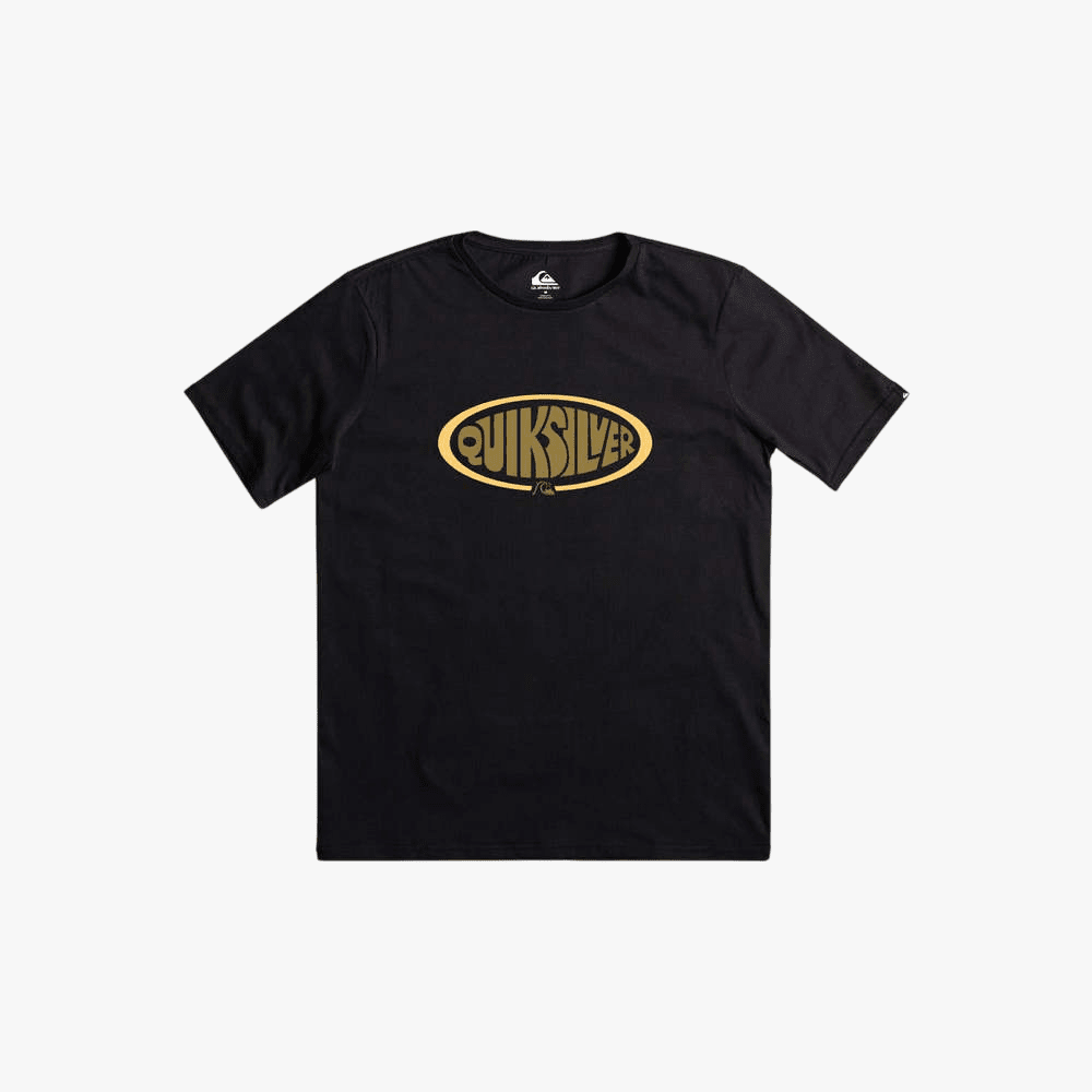 Quiksilver Boys Oval Script Short Sleeve Tee Black | Quiksilver