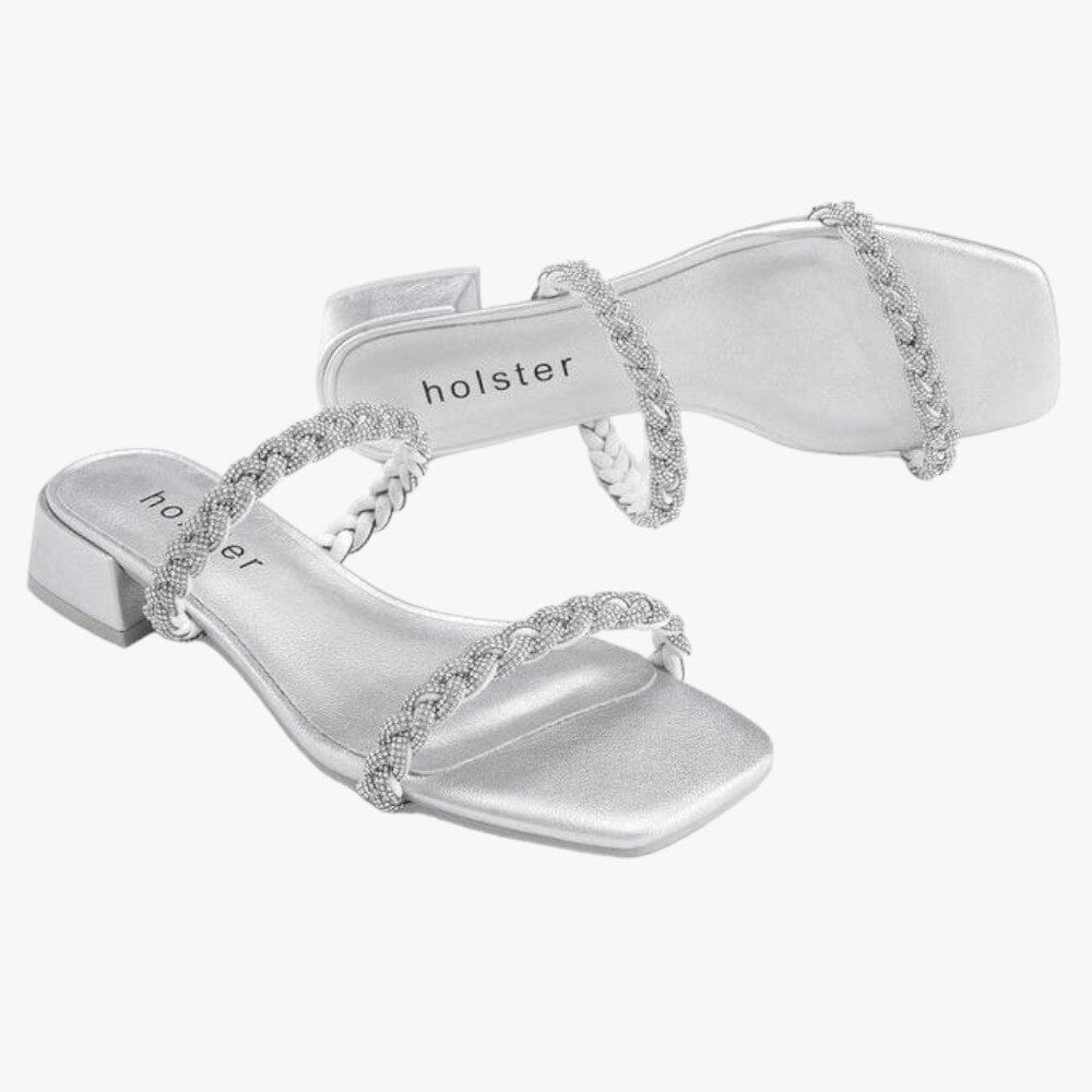 Holster Womens Tiana Heel Silver | Holster