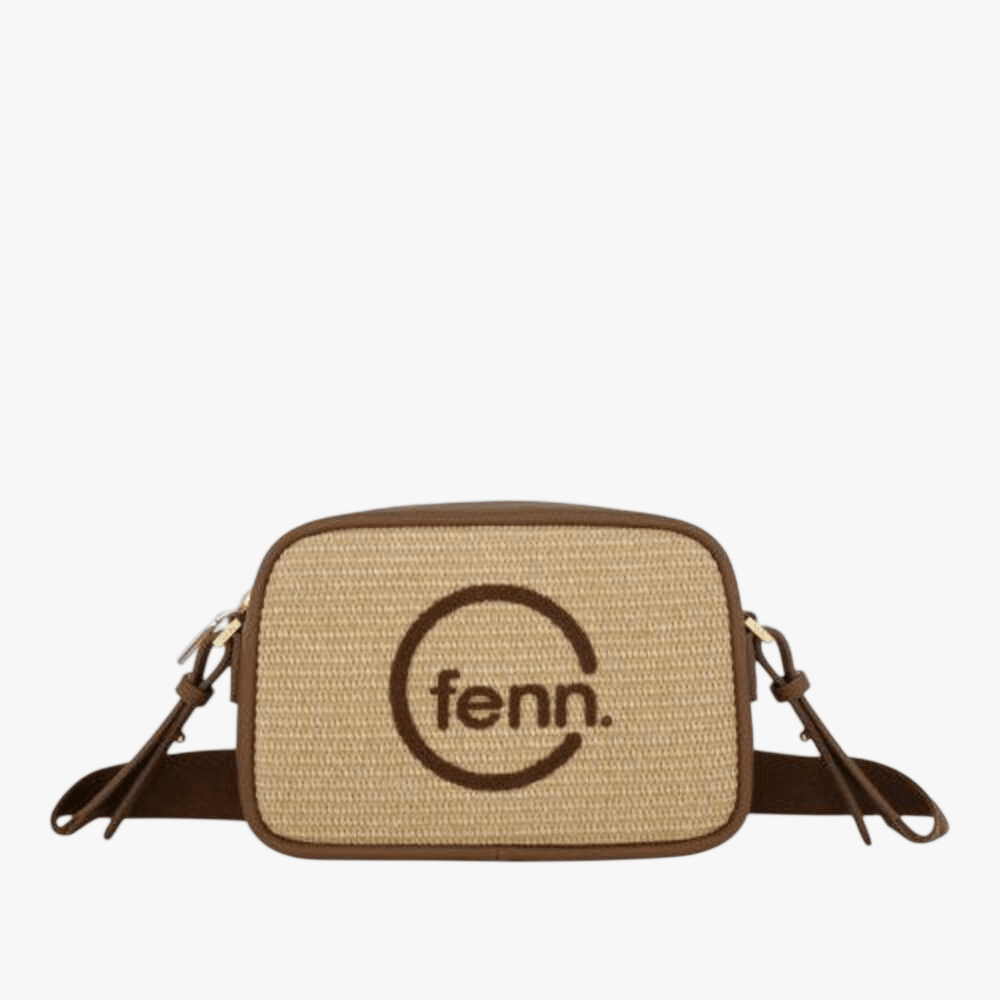 Fenn Weave Crossbody Wood Coffee | Fenn