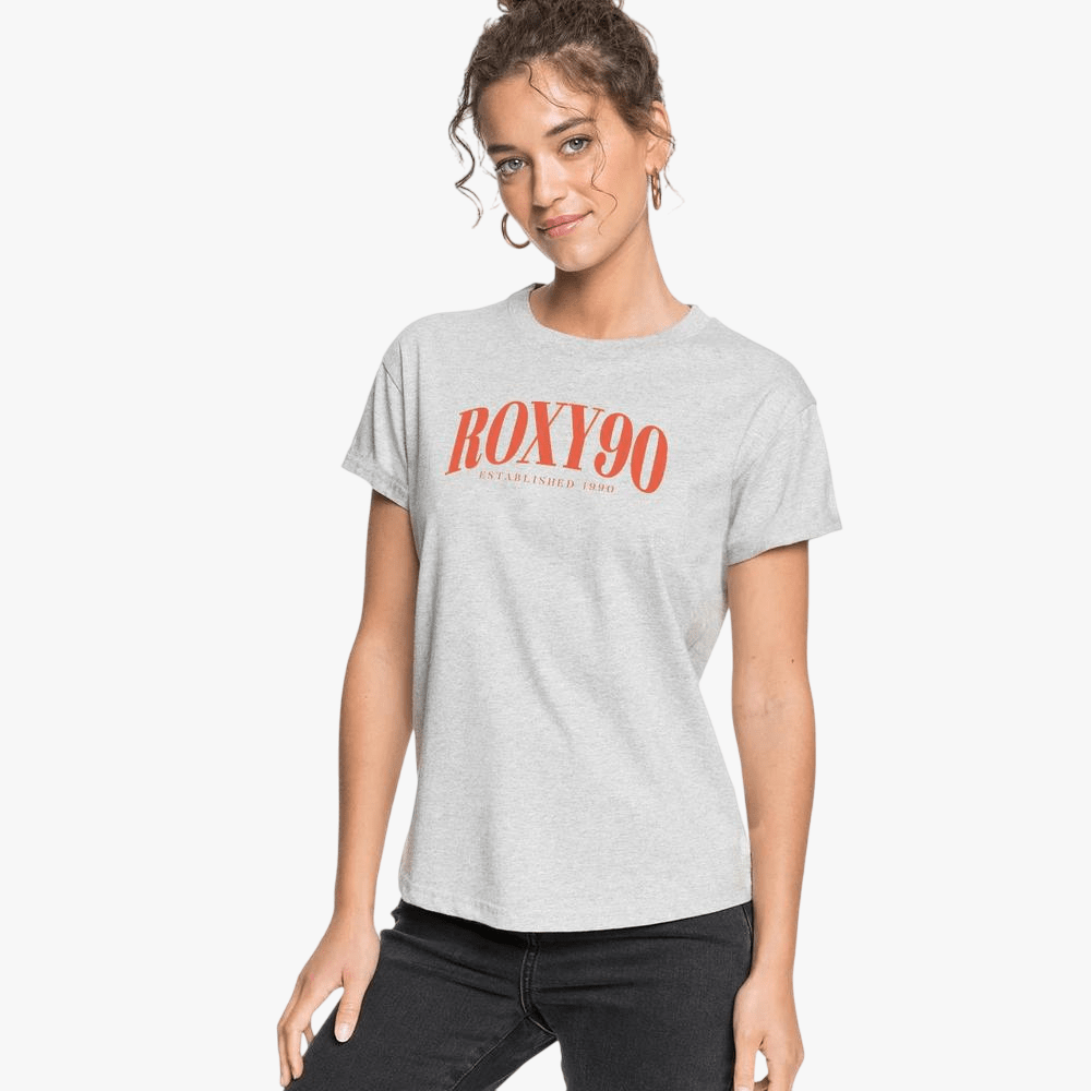 Roxy Womens Surf Stoked Short Sleeve Tee Grey Mel | Roxy