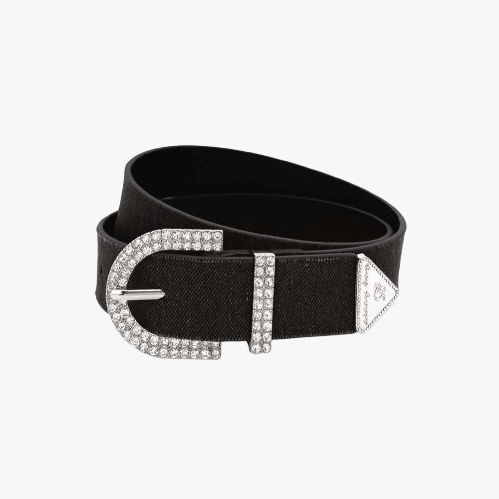 Sissy Boy Denim Belt With Diamantes Black | Sissy Boy
