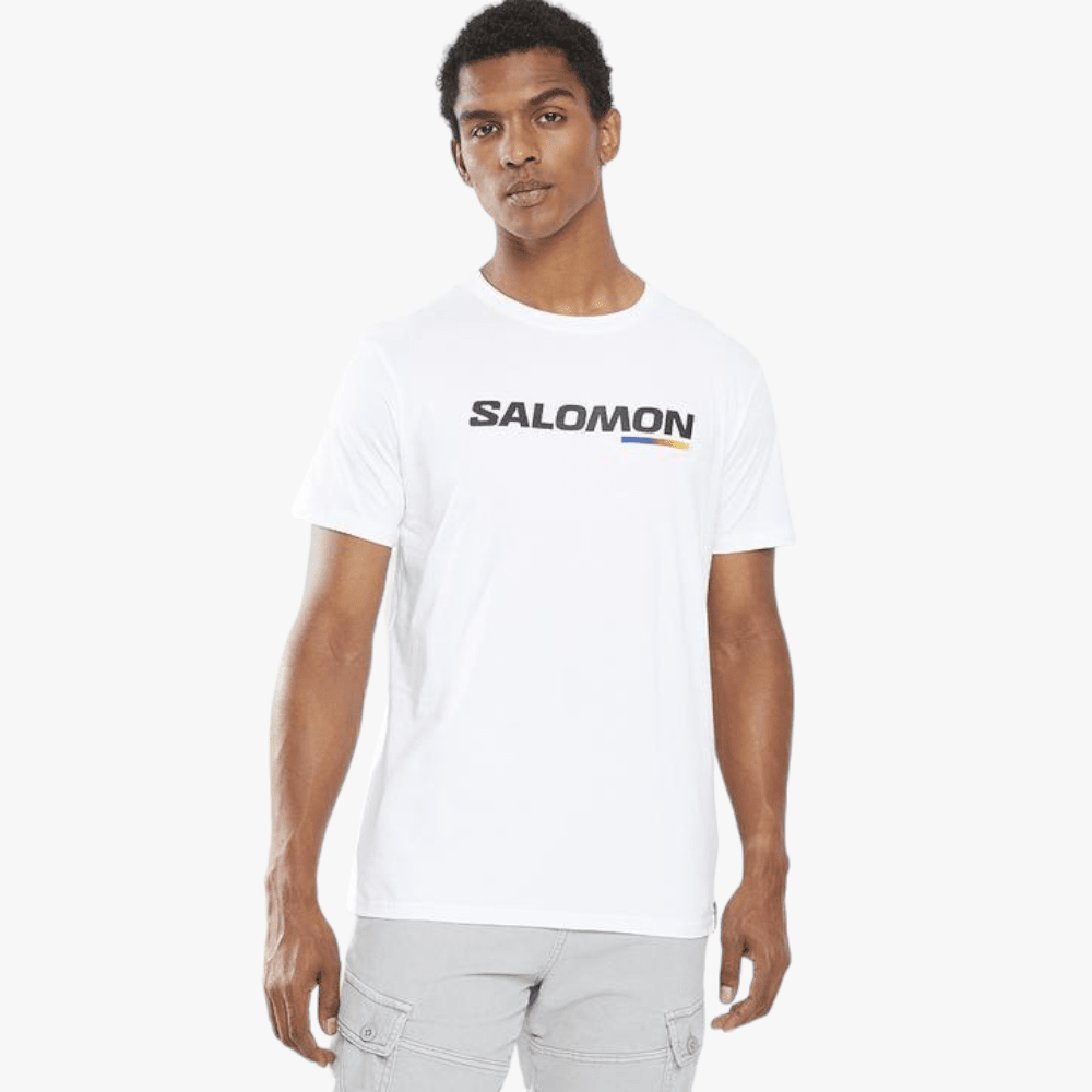 Salomon Mens Race Short Sleeve Tee White | Salomon
