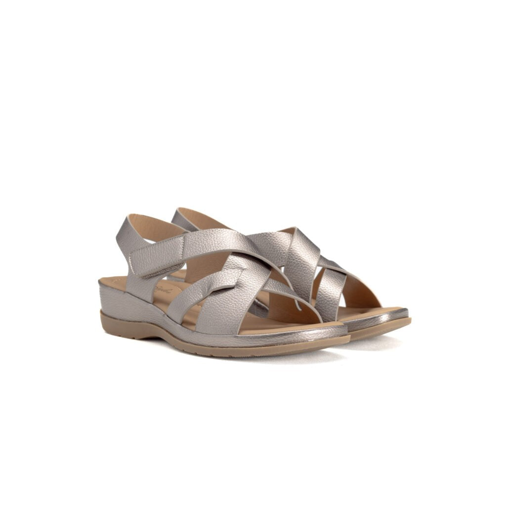 Hush Puppies Womens Soft Eliya Sandal Pewter