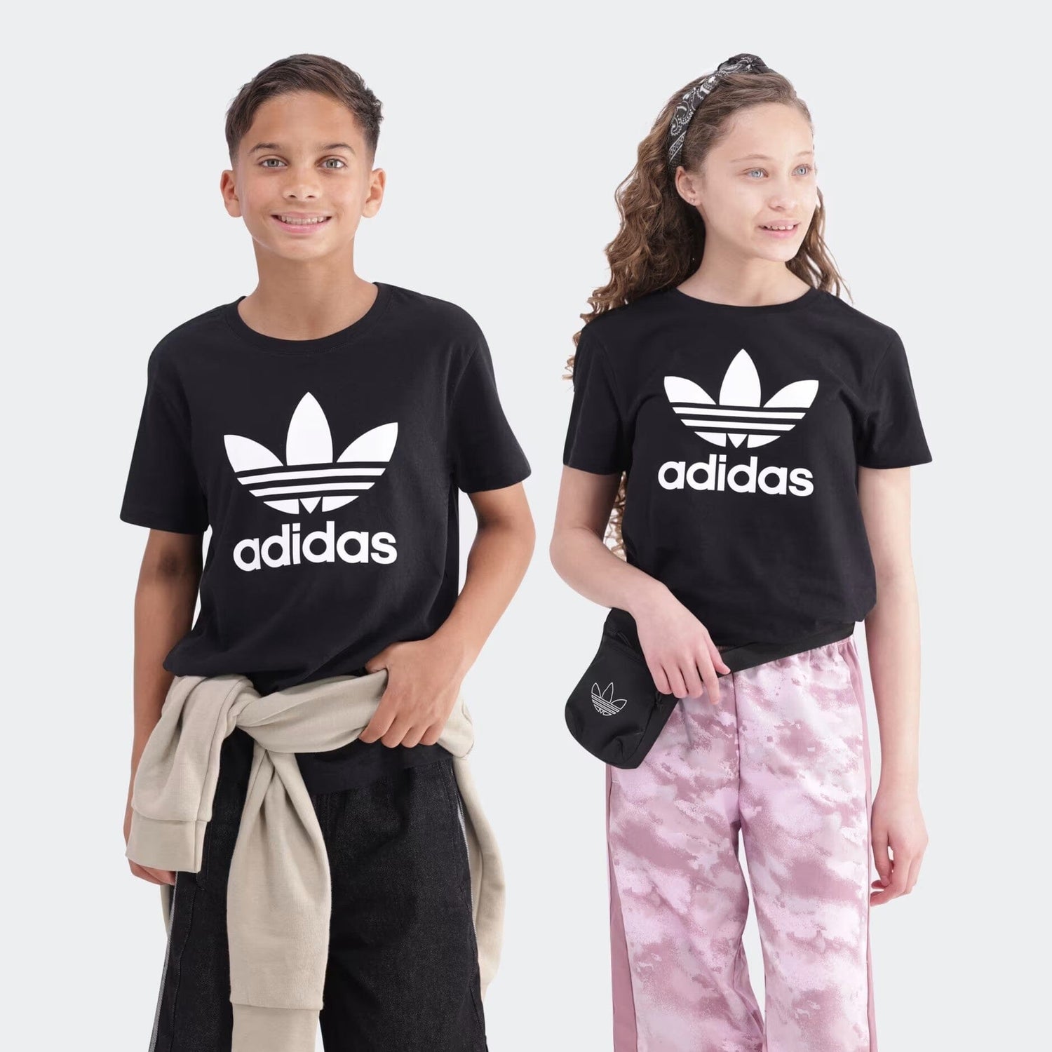 Adidas Youth Trefoil Tee Black