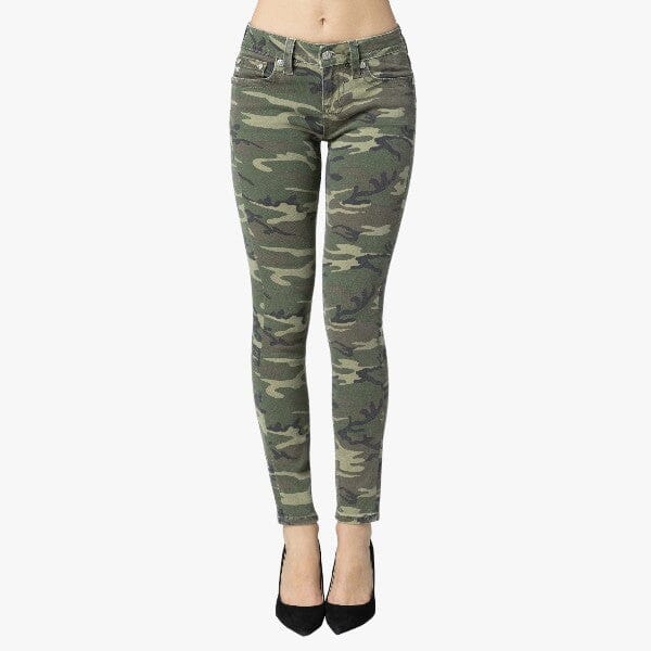 Miss Me Womens Camo Beauty Mid Rise Skinny Jean | Miss Me