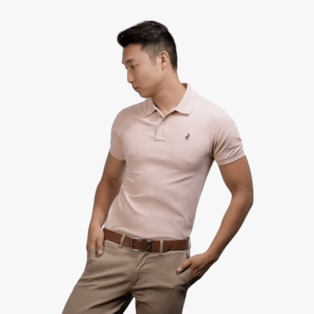 Polo Mens Carter Pique Custom Fit Short Sleeve Golfer Light | Polo