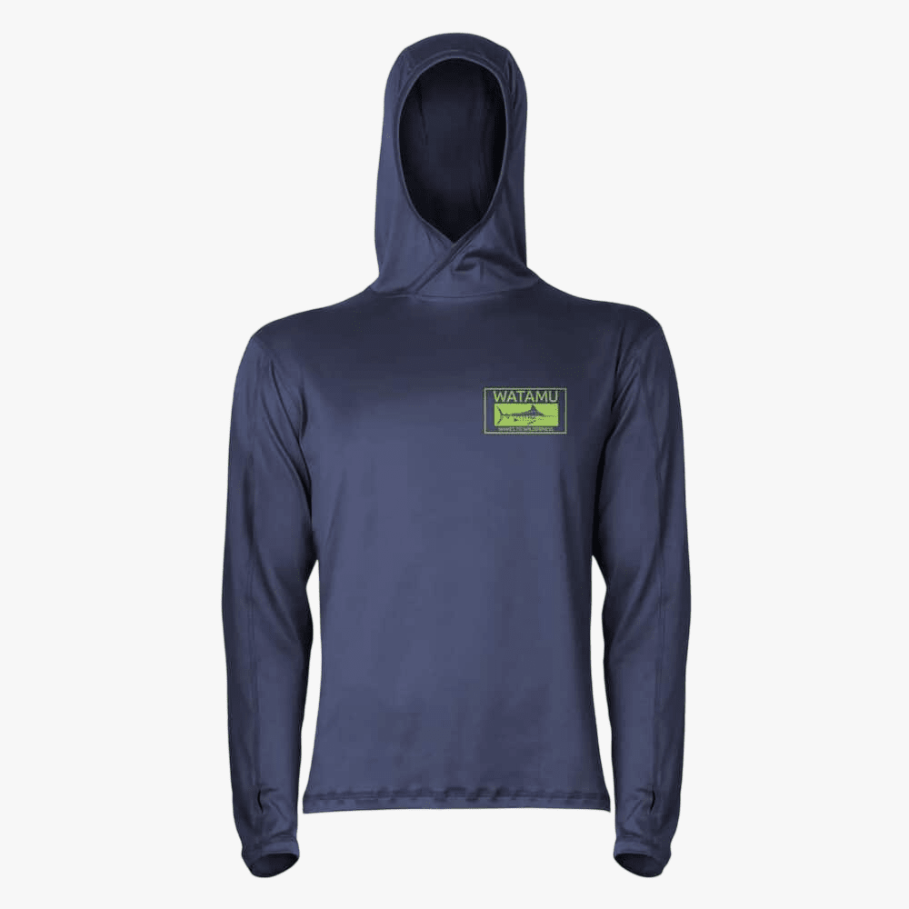 Watamu Mens Performance Hoody Top Navy | Watamu
