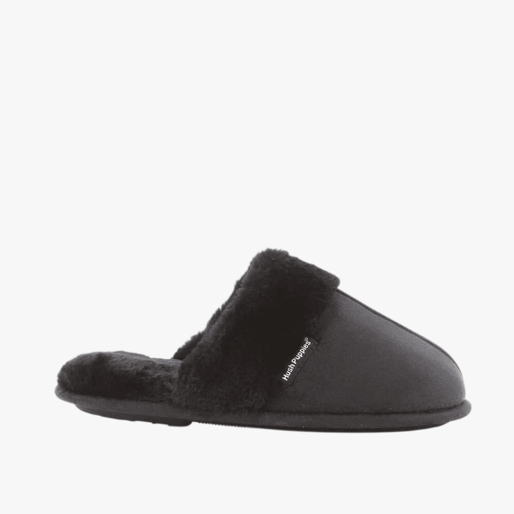 Hush Puppies Womens Lunara Mule Slipper Black | Hush Puppies