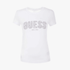 Guess Womens Logo Lace Tee White | Guess