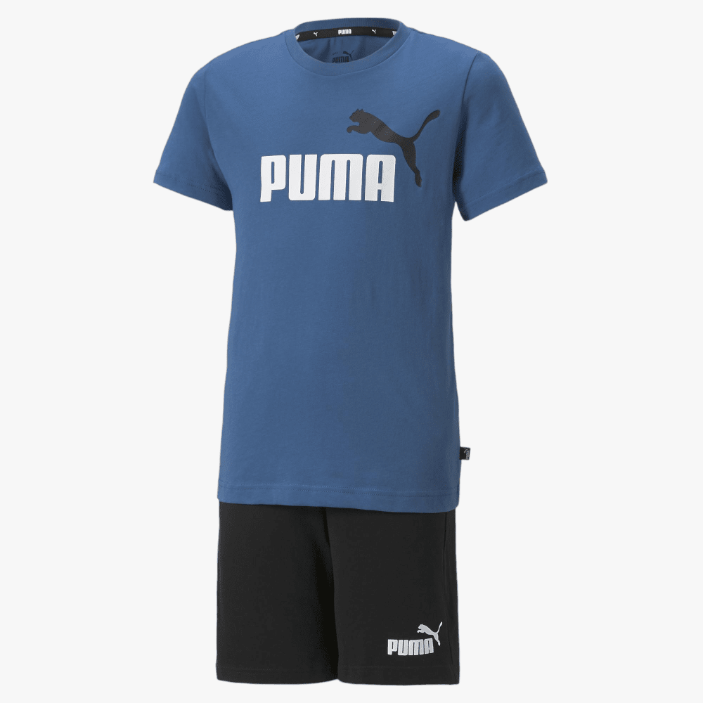 Puma Boys Short Jersey Set Black | Puma