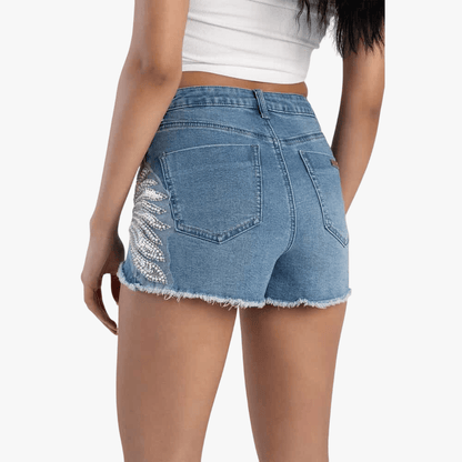 Sissy Boy High Waist Ryder Shorts With Applique Med Vintage | Sissy Boy