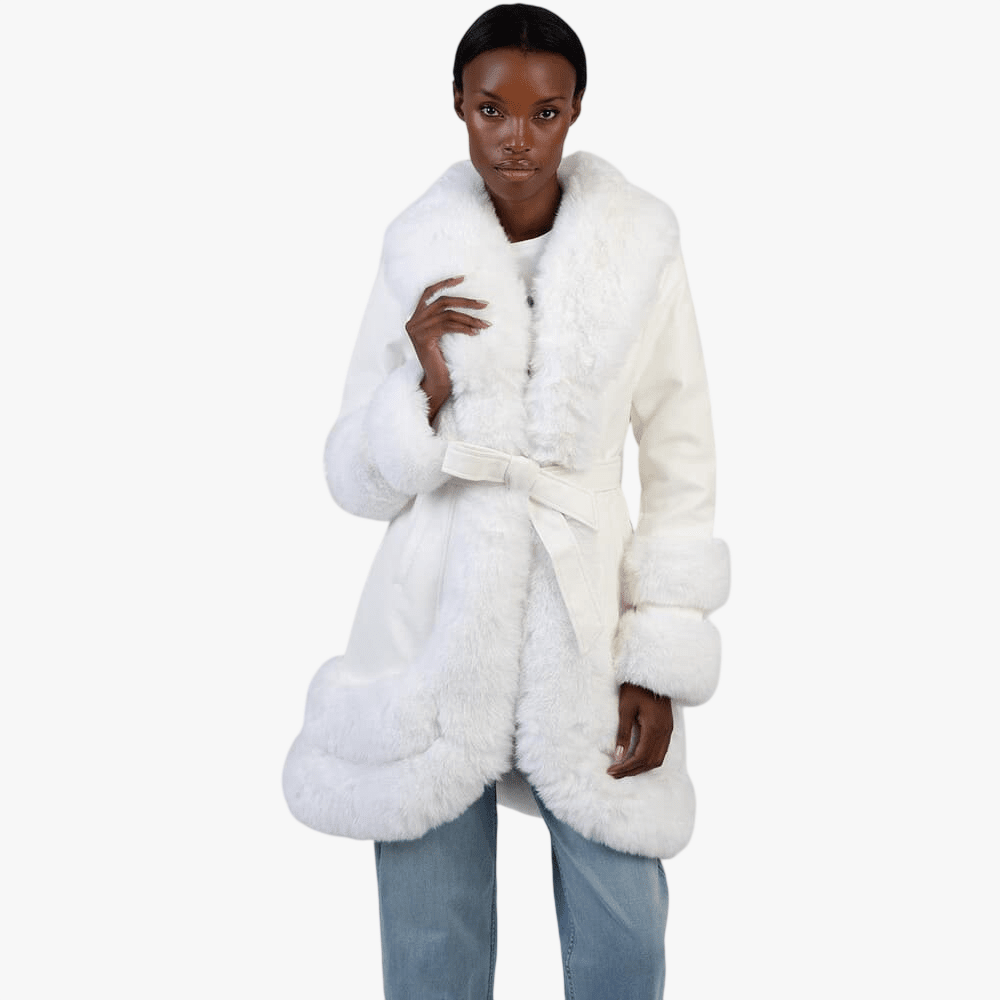 Sissy Boy You Do Faux Fur Trim Jacket Cream Off White | Sissy Boy