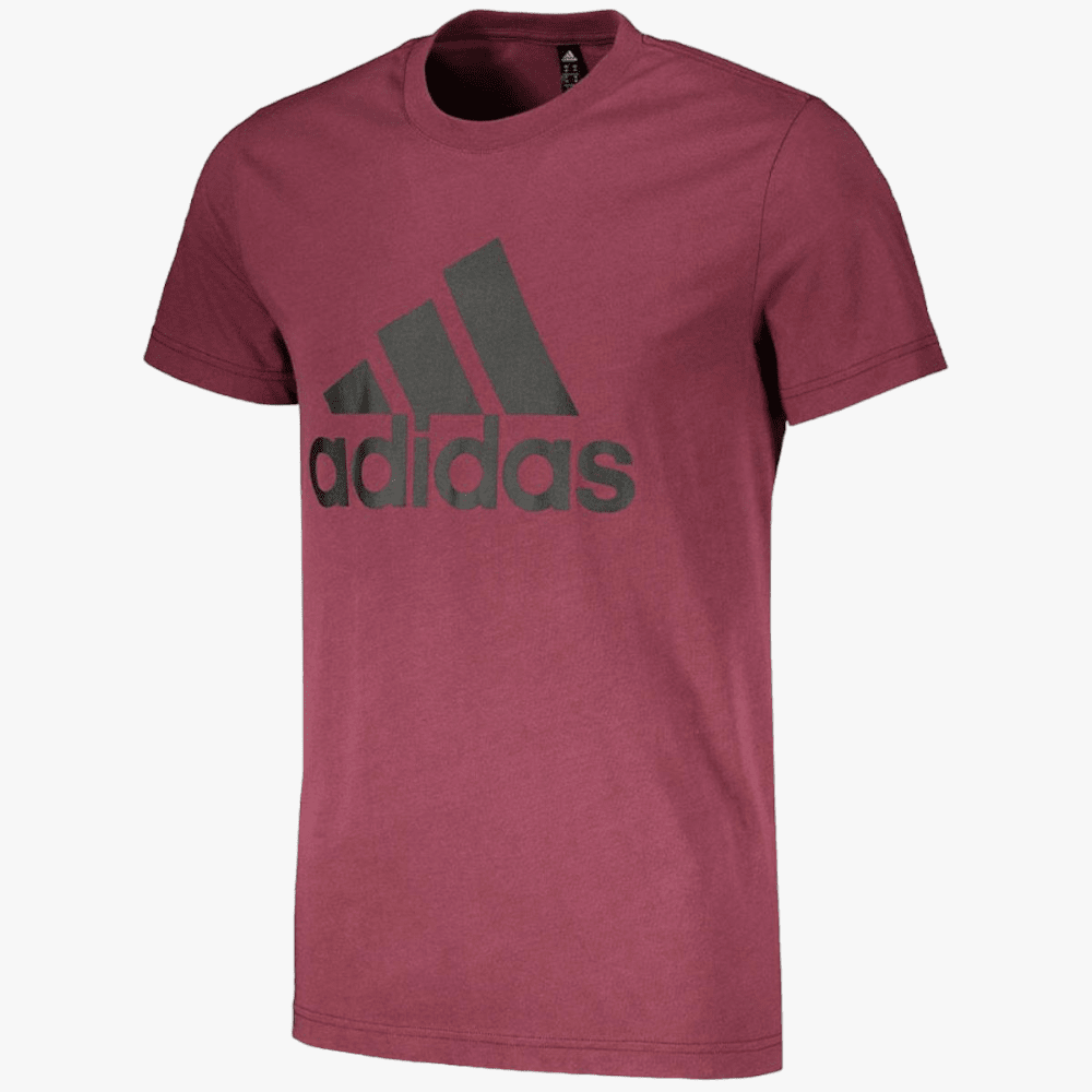 adidas Mens M Bl Sj Short Sleeve Tee Victory Crimson | adidas