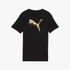 Puma Girls Metallic Short Sleeve Tee Black | Puma