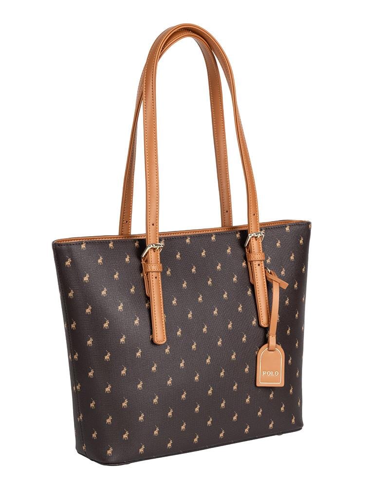 Polo Iconic Medium Tote Bag Brown | Polo