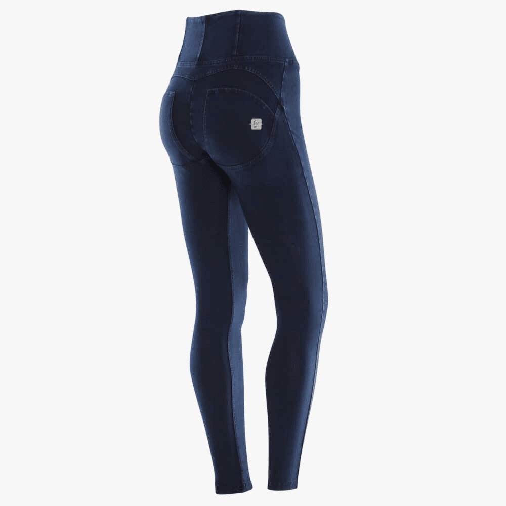 Freddy Womens Dark Blue Blue Stitch High Waist Long Length Jean | Freddy