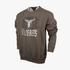 Wildebees Mens Concrete Crew Splatter Crew Sweater Light Olive Mel | Wildebees
