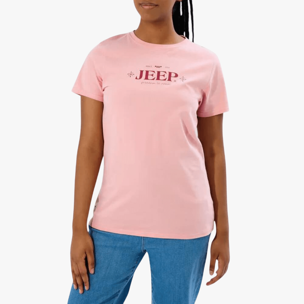 Jeep Womens Freedom To Roam Tee Mellow Rose | Jeep