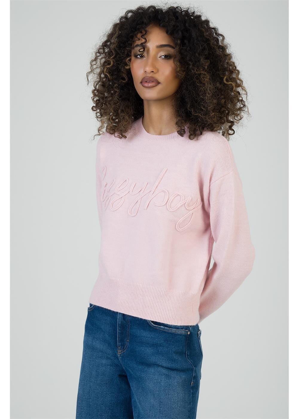 Sissy Boy Womens Forver Young Knit Jersey Pale Pink | Sissy Boy