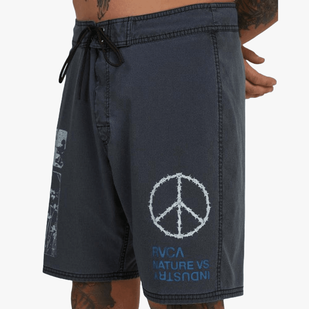 Rvca Mens Anthem Trunk Swim Shorts Black | Rvca