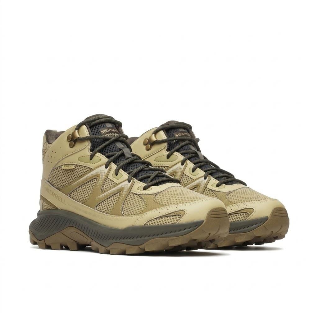 Merrell Mens Tempo Exp Mid Wp Boot Rattan | Merrell
