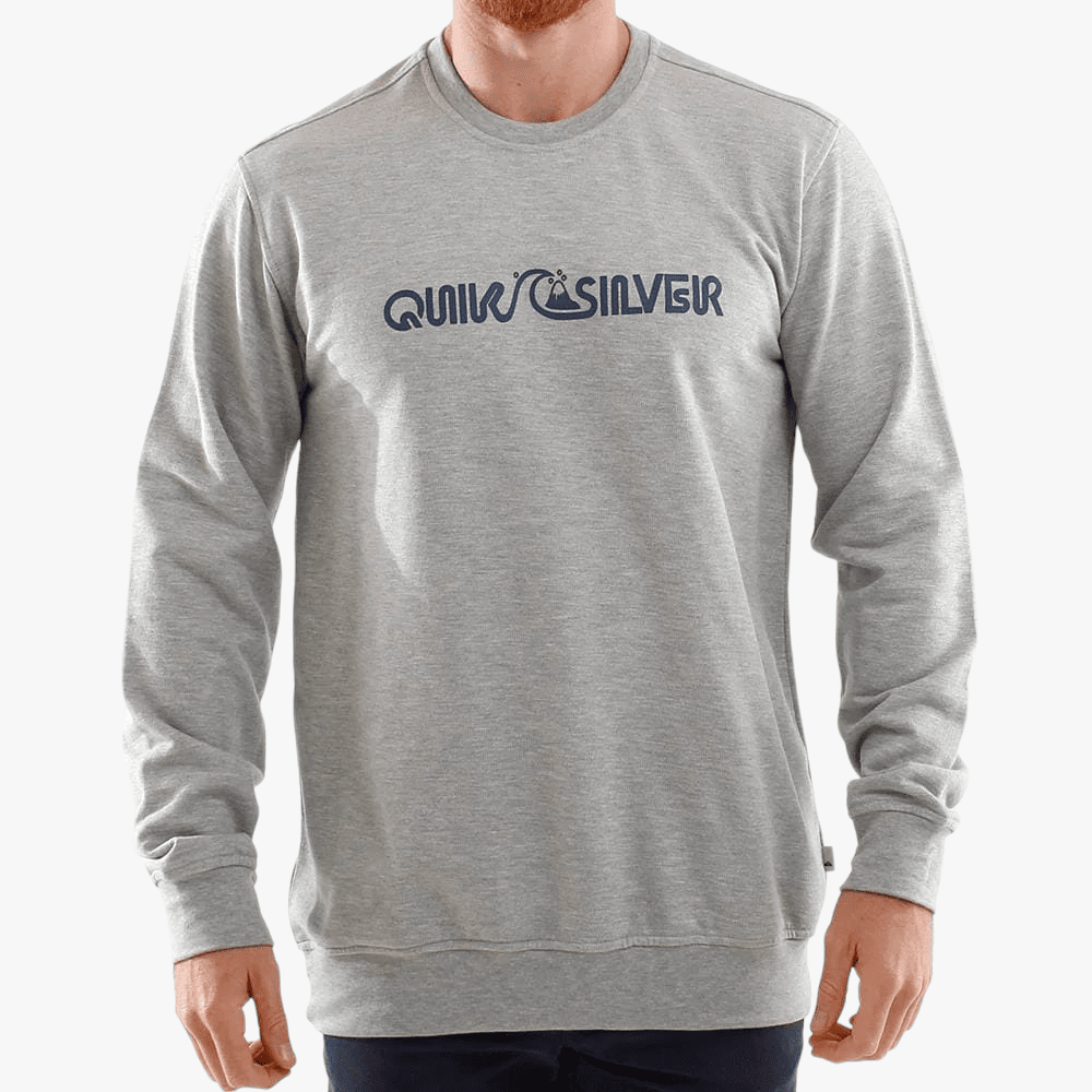 Quiksilver Mens Lightening Express Crew Sweater Grey Heather | Quiksilver