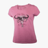 Wildebees Womens Floral Skull Swoosh Short Sleeve Tee Cypress Mel | Wildebees
