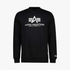 Alpha Industries Logo Crew Sweater Black | Alpha