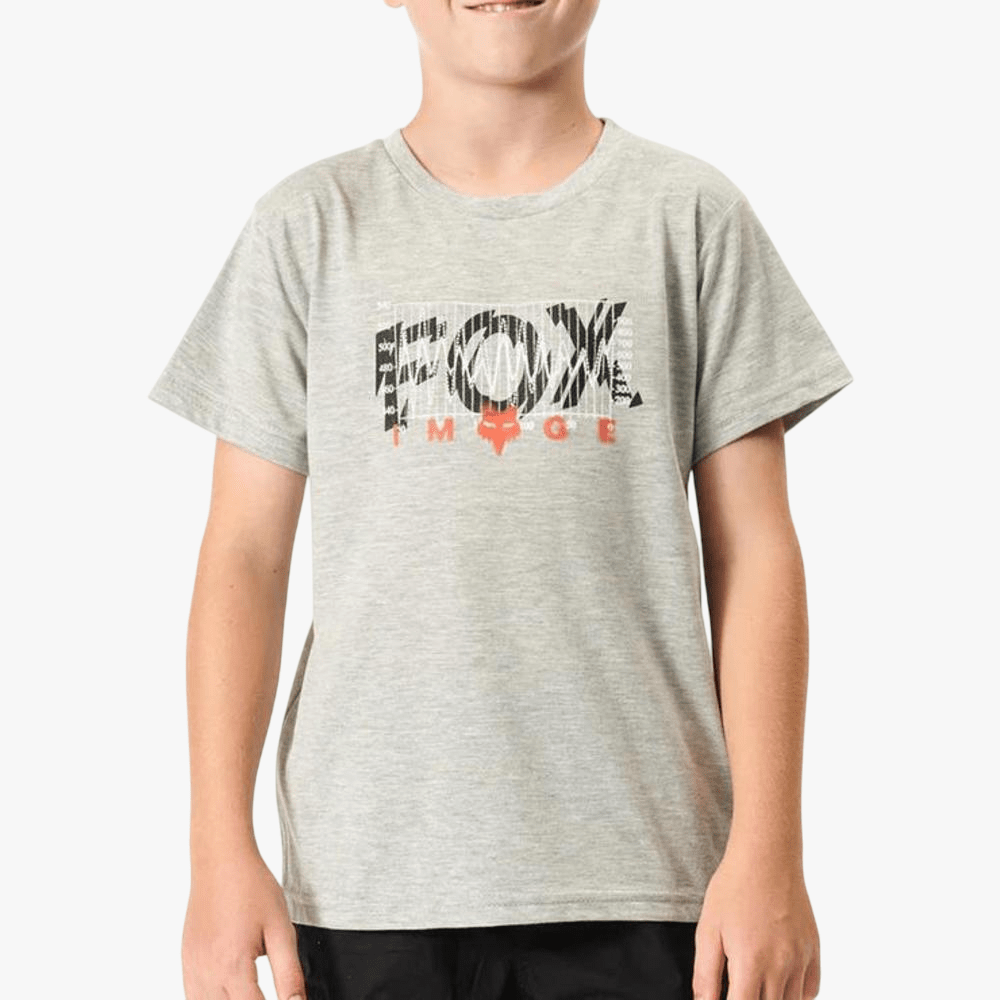 Fox Boys Energy Short Sleeve Tee Heather Dirt | Fox