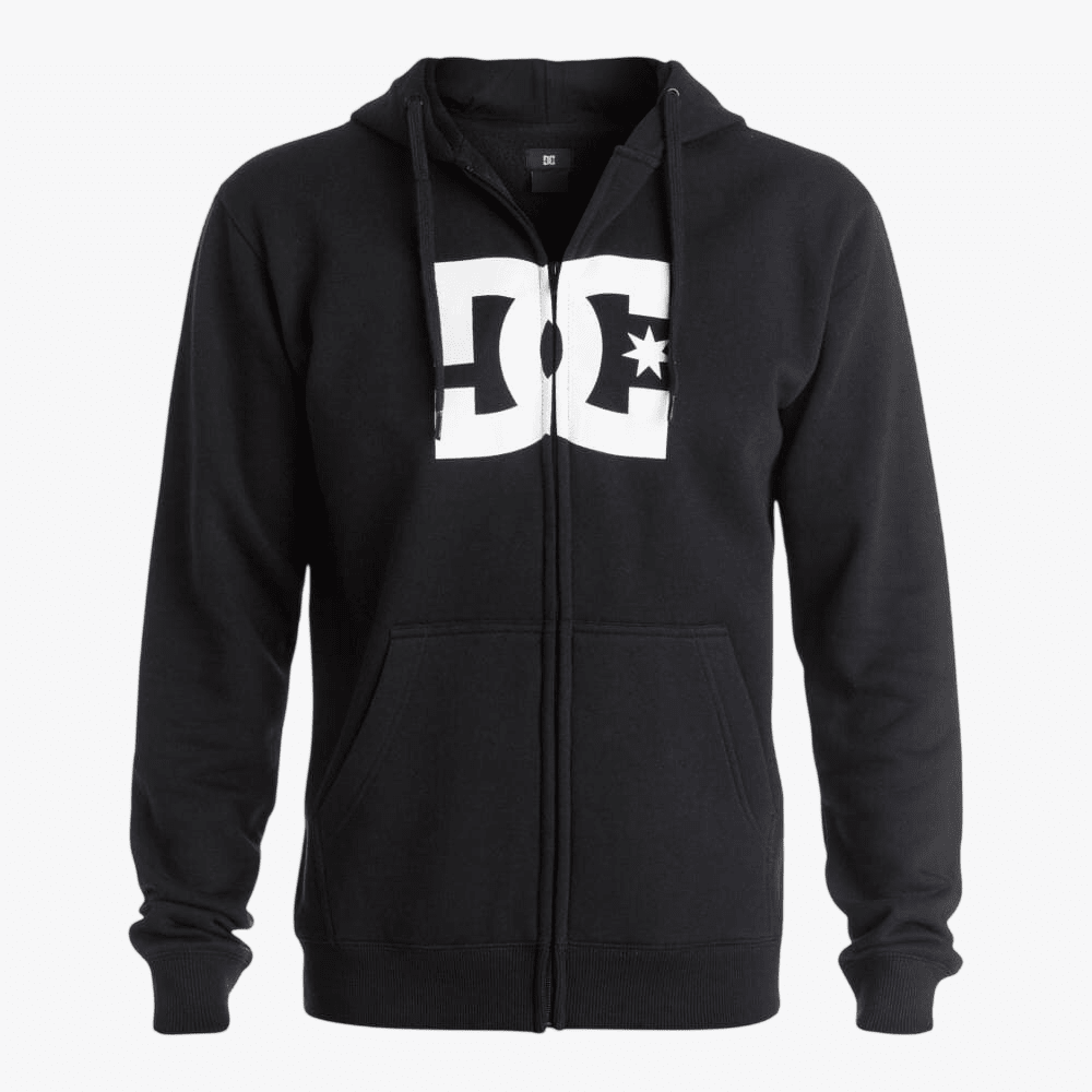 Dc Mens Star Zip Hoody Black | DC