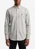 Polo Mens Non Iron Long Sleeve Ginham Check Shirt Stone | Polo